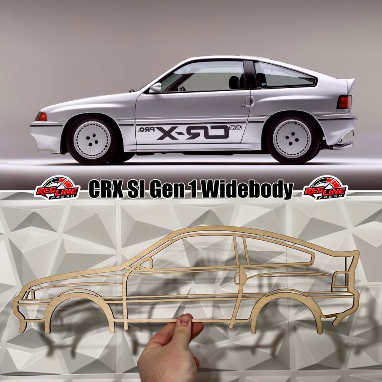 CRX SI Generation 1 Widebody Silhouette Line Wall Art – Sticker Boost