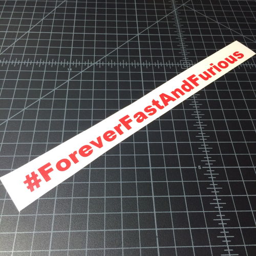 Fa9 Sticker # Forever Fast And Furious – Paul Walker Sticker – Sticker Boost