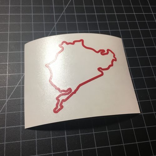 Nurburgring Track Sticker 3″ – Sticker Boost