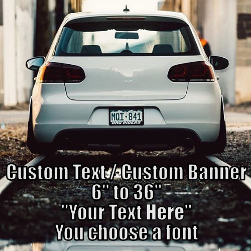 Custom Text / Font Stickers